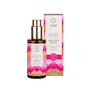 Ulei ayurvedic elixir Lotus Roz Skin & Soul, 100ml - Khadi