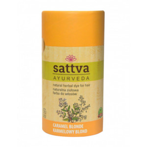 Vopsea de par Blond Caramel, 150gr – Sattva Ayurveda - Img 1
