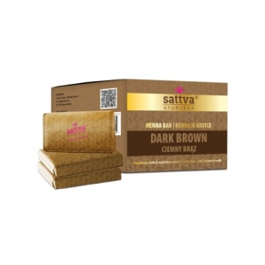 Vopsea henna crema Saten Inchis cu unt de shea si uleiuri, 3x80gr – Sattva Ayurveda