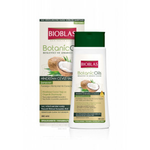 Sampon Bioblas Botanic Oils cu ulei de cocos pentru par tern şi lipsit de vitalitate, 360 ml