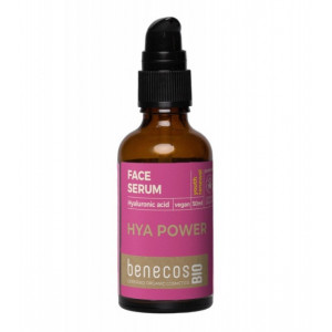 Serum cu acid hialuronic si argan pentru ten matur, uscat, HYA POWER - benecosBIO