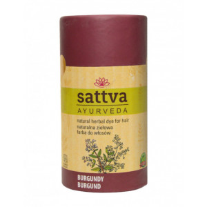 Vopsea de par Roscat Burgundy, 150gr – Sattva Ayurveda - Img 1