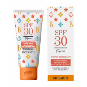 Crema solara SPF 30, fata si corp, rezistenta la apa, 100ml - Bioearth