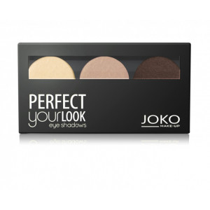 Paleta de farduri de pleoape cu trei culori JOKO TRIO 300