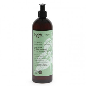 Sampon bio cu sapun de Alep pentru par gras 500ml - Najel