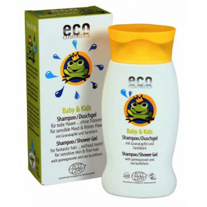 Sampon si gel de dus bebe cu rodie si catina alba - Eco Cosmetics