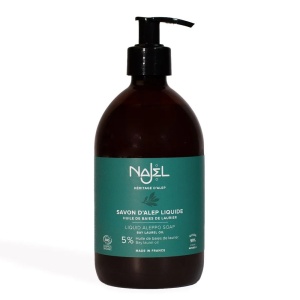 Sapun de Alep lichid BIO cu ulei de dafin 5%, 500ml - NAJEL