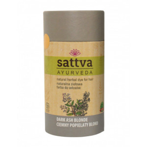 Vopsea de par Blond Cenusiu Inchis, 150gr – Sattva Ayurveda - Img 1