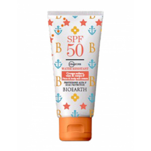 Crema solara SPF 50, fata si corp, rezistenta la apa, 100ml - Bioearth