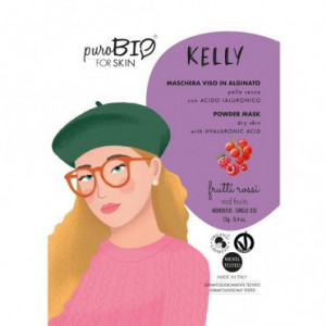 Masca peel-off ten uscat KELLY fructe rosii, 13gr - PuroBio