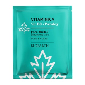 Masca servetel cu niacinamida si patrunjel - Vitaminica Bioearth