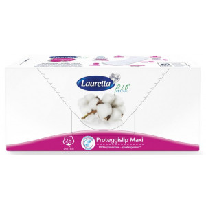Protej slip subtire MAXI, bumbac organic, 2 picaturi, 28buc - Laurella BIO Cotton