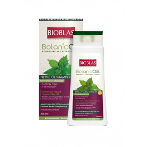 Sampon Bioblas Botanic Oils cu ulei de urzica pentru par subtire și fragil, 360 ml