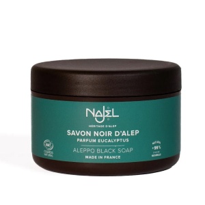 Sapun negru de Alep exfoliant cu eucalipt 200ml - Najel