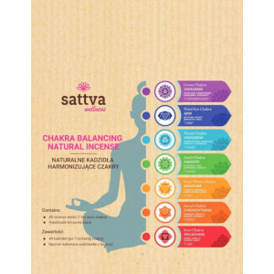 Set betisoare parfumate 7 Chakre, 49 buc - Sattva Ayurveda
