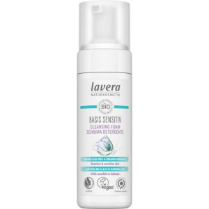 Spuma de curatare pentru ten sensibil, fara parfum, Basis Sensitiv, 150ml - Lavera