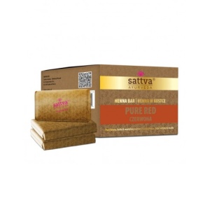 Vopsea henna crema Rosu Pur cu unt de shea si uleiuri, 3x80gr – Sattva Ayurveda