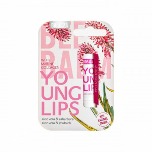 Balsam de buze anti aging cu aloe, rubarba si colagen - BIOBAZA