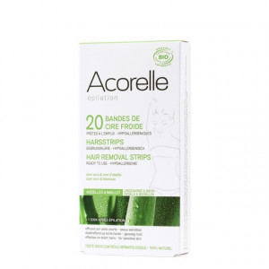 Benzi depilatoare cu ceara rece - axila si inghinal 20buc - Acorelle