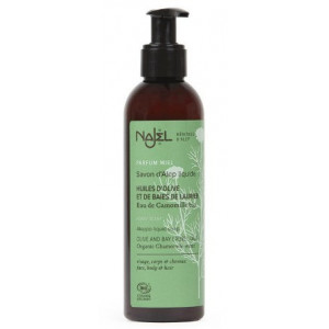Sapun de Alep lichid bio cu Musetel si aroma de miere, 200ml - NAJEL