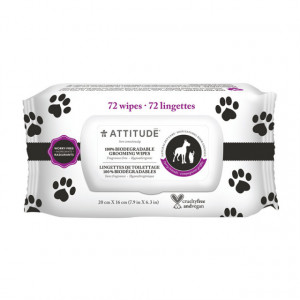 Servetele umede naturale hipoalergenice pentru animale de companie, 72 buc - ATTITUDE