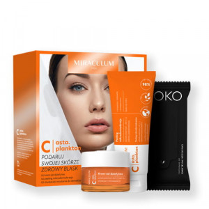 Set cadou Vitamina C (crema antirid vitamina C, servetele demachiante, peeling)ASTA.PLANKTON C - Miraculum
