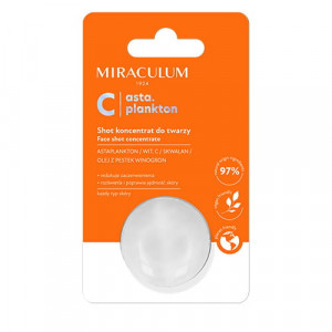 Shot concentrat pentru fata cu vitamina C pentru fermitate 10ml Miraculum Asta.Plankton C