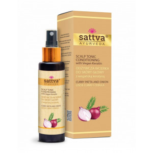 Tratament anticadere si crestere par cu ceapa si curry, 100ml - Sattva - Img 1