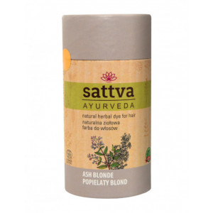Vopsea de par Blond Cenusiu, 150gr – Sattva Ayurveda - Img 1