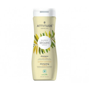 Sampon par gras cu frunze de lamaie si ceai alb Superleaves, 473 ml - ATTITUDE