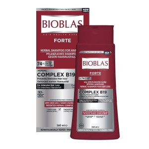 Sampon preveire anticadere Bioblas Forte cu complex de vitamina B19 (pentru cadere masiva), 360 ml