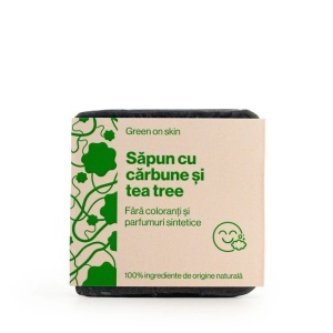 Sapun cu carbune si tea tree-Trio Verde