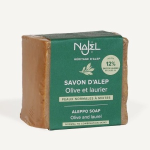 Sapun traditional de Alep cu 12% ulei de dafin, 200g - NAJEL