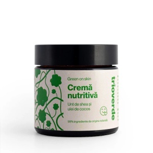Crema Nutritiva Forte cu ulei de cocos si argan pt piele foarte uscata 60ml - Trio Verde