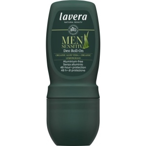 Deo Roll-On barbati lavera Men Sensitive - 48h, fara aluminiu, cu aloe vera si lemongrass