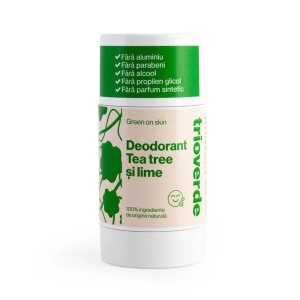 Deodorant cu tea tree și lime Trio Verde
