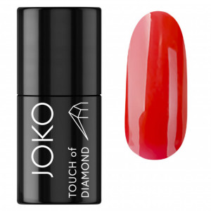 Lac gel pentru unghii JOKO TOUCH OF DIAMOND fără uscare lampă nr. 47 Fiery Red (mat)