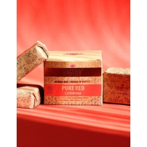 Vopsea henna crema Rosu Pur cu unt de shea si uleiuri, 3x80gr – Sattva Ayurveda - Img 2