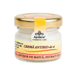 Crema naturala antirid zi cu laptisor de matca, miere, extract de salcam - Apidava