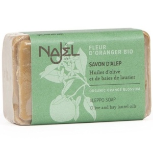 Sapun de Alep Najel cu flori de portocal bio 100g Najel