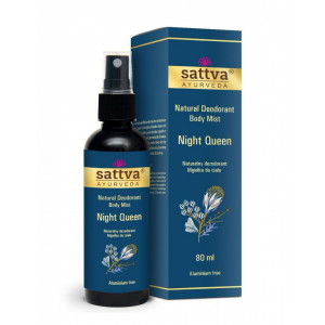 Deodorant fara aluminiu Night Queen, 80ml - Sattva