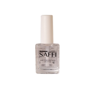 Lac de unghii transparent rezistent fara lampa cu efect de gel nr 1 Pure 10ml - Saffi