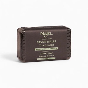 Sapun de Alep purificator cu carbune, 100g - Najel