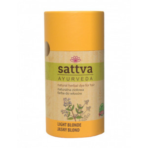 Vopsea de par Blond Deschis, 150gr – Sattva Ayurveda - Img 1