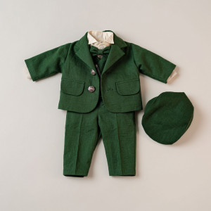 costum botez verde