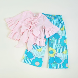 Compleu fetite, 2-10 ani, model BLUE FLOWER