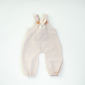 Salopeta bebe, 0-1 ani, in bej, model BUNNY