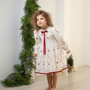 Rochie broderie EVELINNE, marimi 1-6 ani