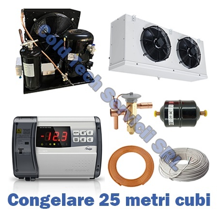 Refrigeration System for 25 Cubic Meters Negative Temperature Rooms