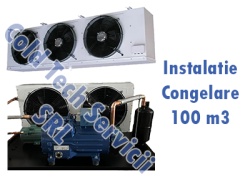 Instalatie camera congelare 100 metri cubi